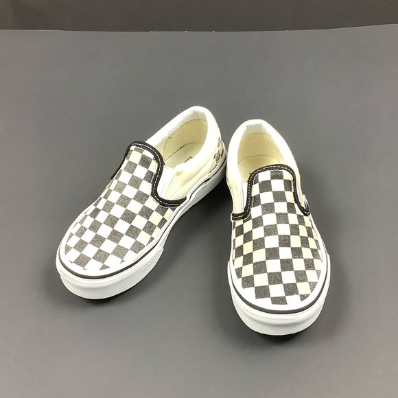 Vans Kids Classic Slip-on Checkerboard Black/White Shoes Size: 12.5K - Picture 2 of 6